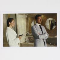 Postkarte James Bond 007 Roger Moore & Maud Adams OCTOPUSSY