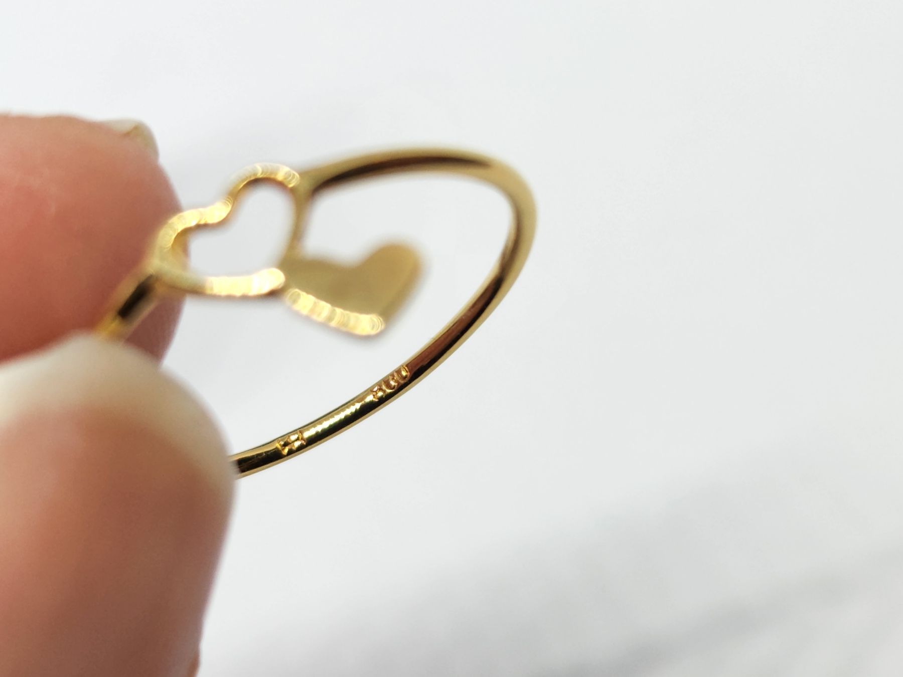 Anelli: Goldiger Herz-Ring, Grösse 52, perfektes Geschenk! – Usato da St. Gallen venduto da GIULESGG 4
