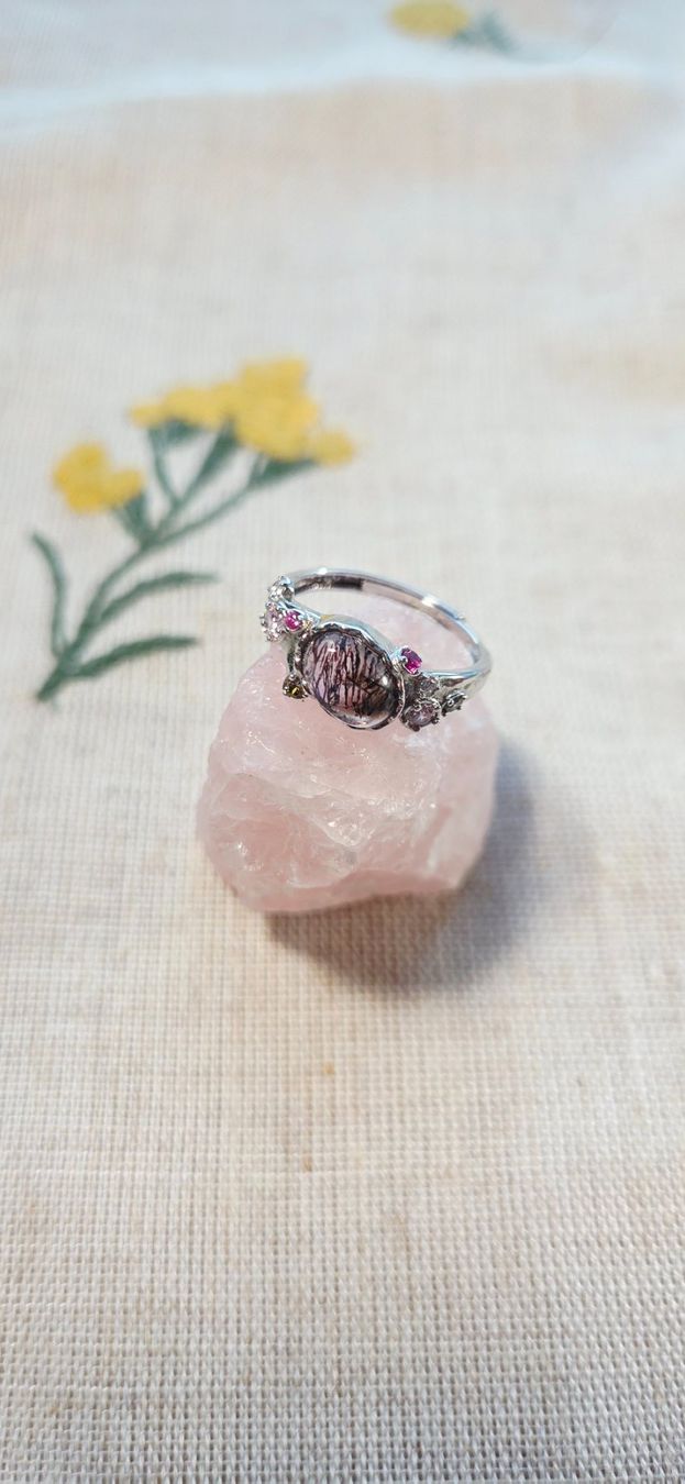 Anelli: NEW - S925 Super Seven Crystal Ring (Adjustable) – Nuovo (secondo la descrizione) da Zürich venduto da cin_wcf6 2