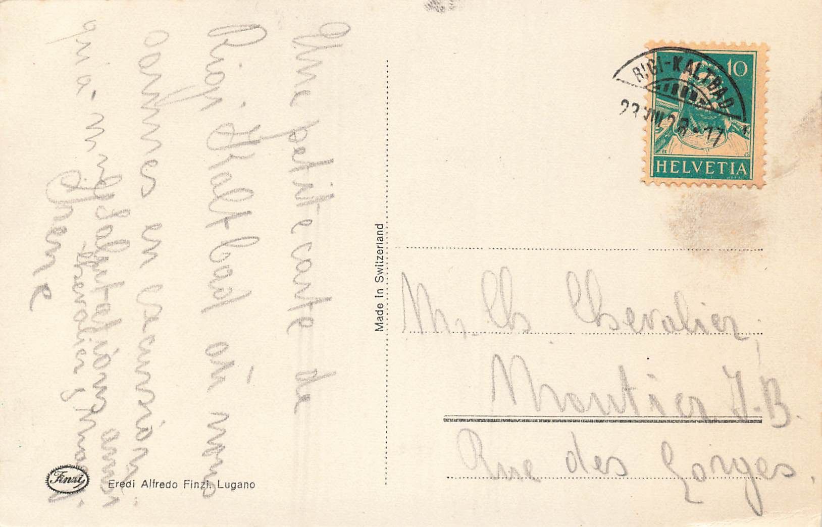 Cartoline postali: Rigi kaltbad felsenweg – Usato da Biasca venduto da Blenio71 1