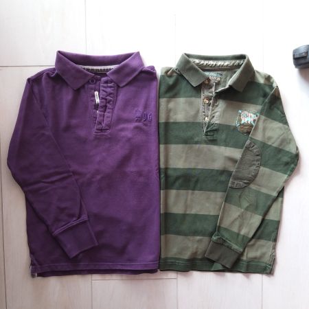 Lot de 2 Polos manches longues Okaidi et Charanga