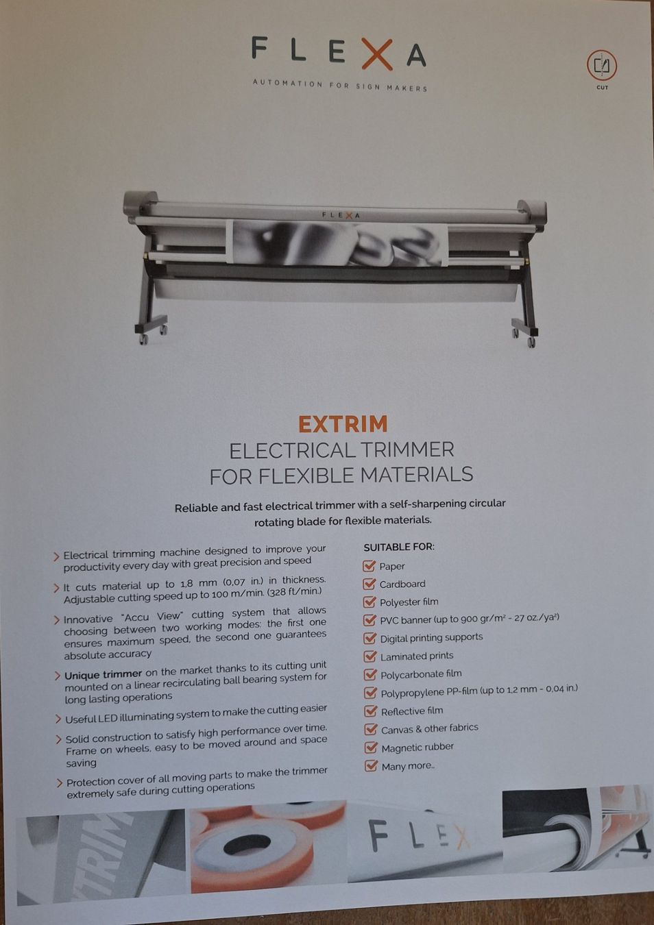 Tutte le macchine: Schneidemaschine FLEXA EXTRIM 160 (kein Plotter) – Usato da Zürich venduto da Dadele 3