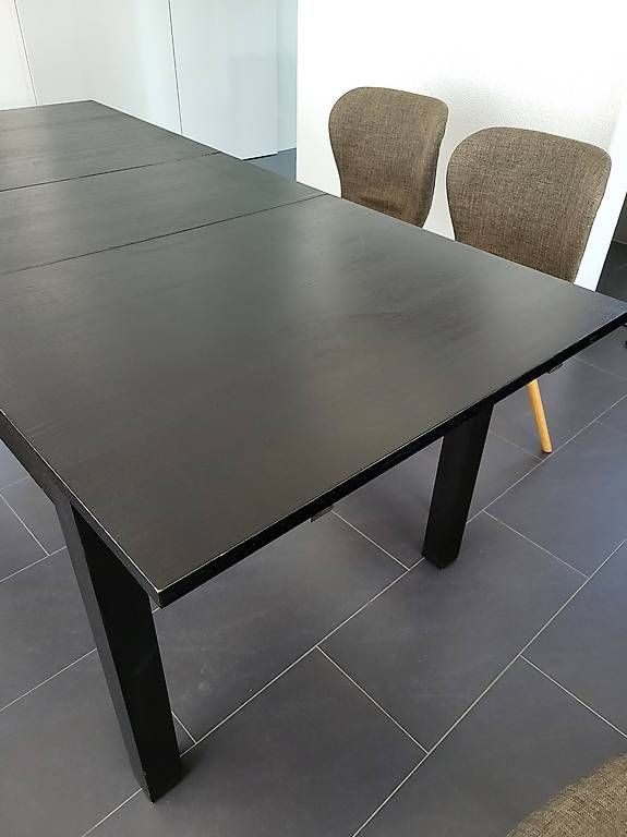 Ikea Tische: Schwarzer Holztisch IKEA ausziehbar – Gebraucht aus Solothurn von Hellas04 2