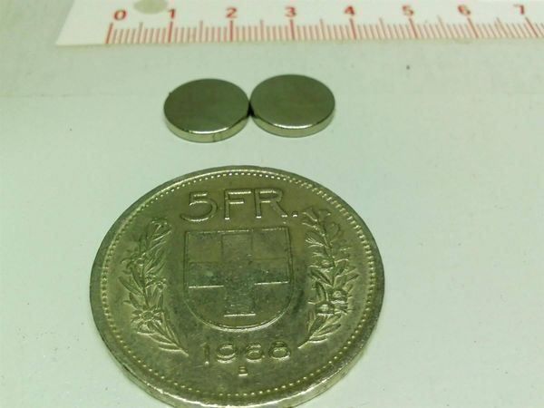 Magnete: Magnete superstark 5 Stück, 12x1.8mm – Neu und originalverpackt aus Luzern von Salefactory
