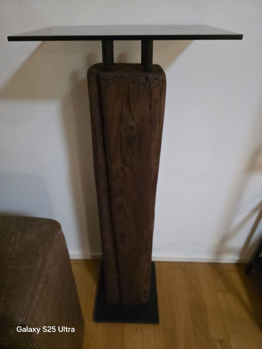 Altro per la casa: Holzbalken Säule mit Glasplatte Blumenständer  – Nuovo (secondo la descrizione) da Mellingen venduto da 81pat
