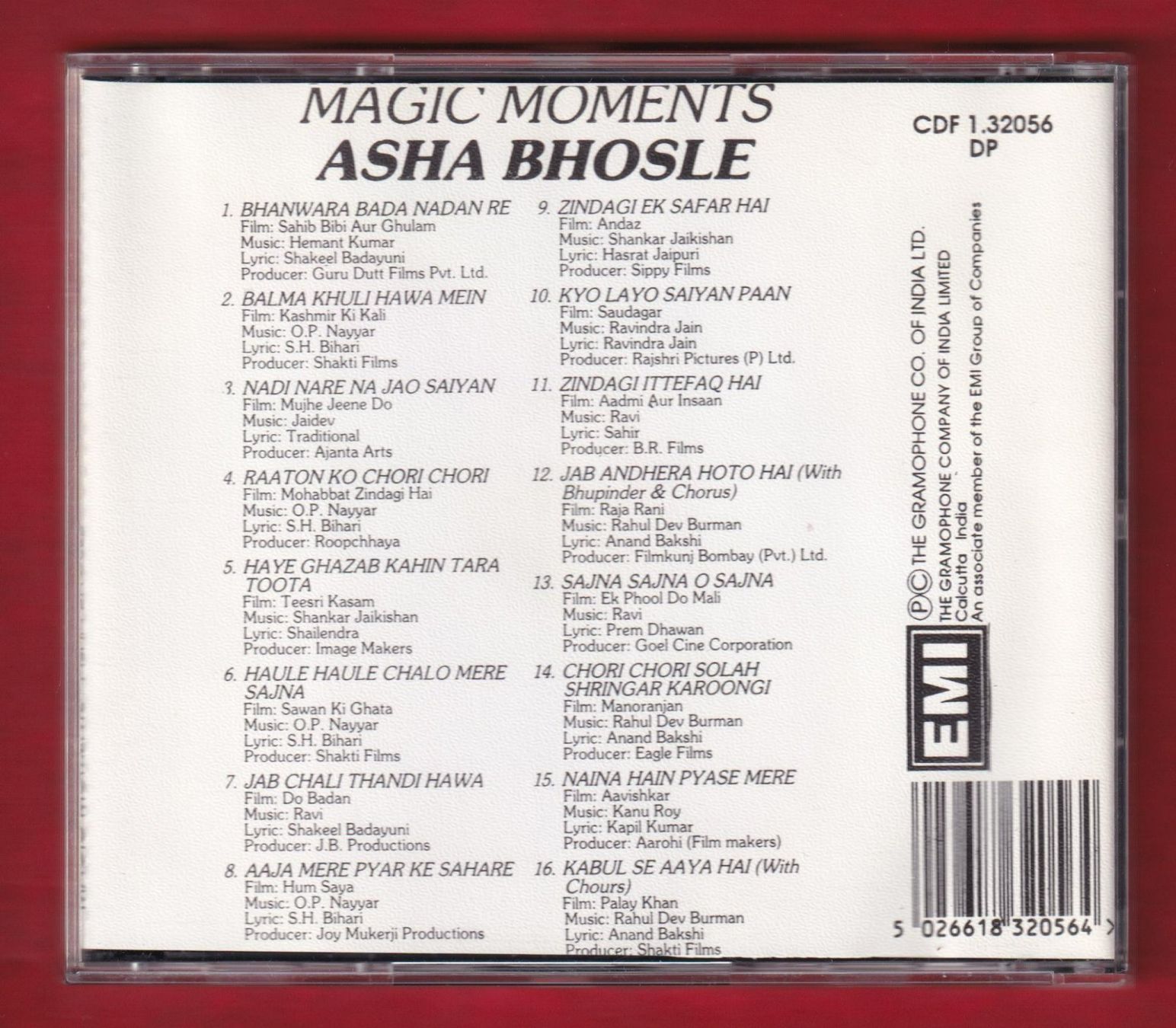 CD: Asha Bhosle - Magic Moments (CD) – Usato da Zürich venduto da Pfluftl2000 1