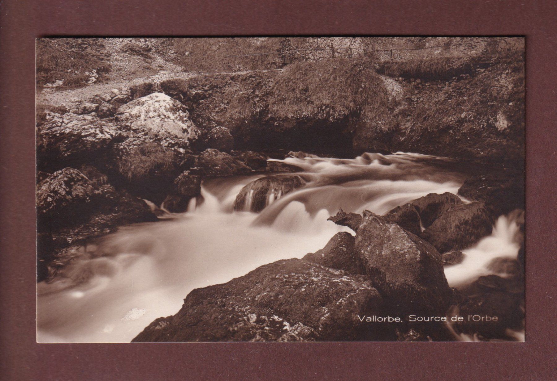 Ansichtskarten: VALLORBE - Source de l'Orbe – Gebraucht aus Pully von nicecards-shop