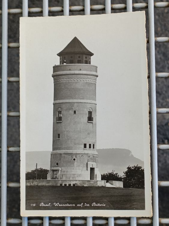 Photo Karte / Basel - Wasserturm auf der Batterie ca. 1925 | Kaufen auf ...