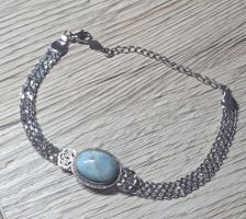 ✨ Larimar Armband aus Edelstahl ✨🌊C