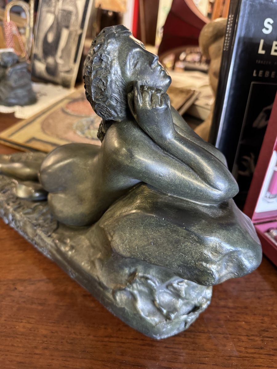 Sculture & Statue: Skulptur Bronze oder bronziert Akt 48x27x16 cm monogr. – Usato da Frasnacht venduto da Kulturpalast 6