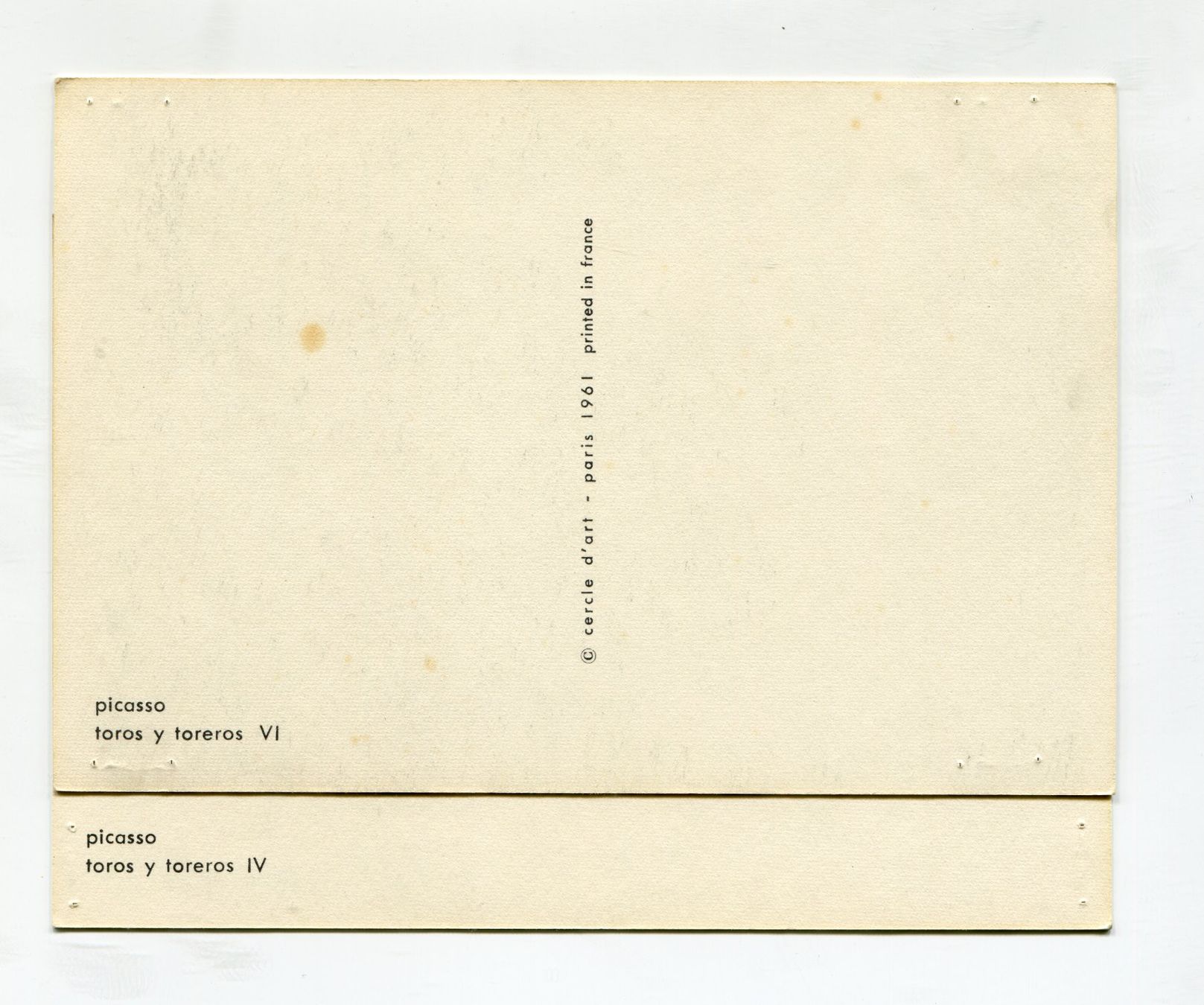 Cartoline postali: Kunstpostkarten Set - Picasso - 1961 – Nuovo (secondo la descrizione) da Thayngen venduto da Flomibrocki_1 5