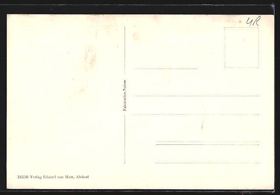 Cartoline postali: Urnerboden /Klausenstrasse, Panorama mit – Usato da Berlin venduto da bartko-reher 1