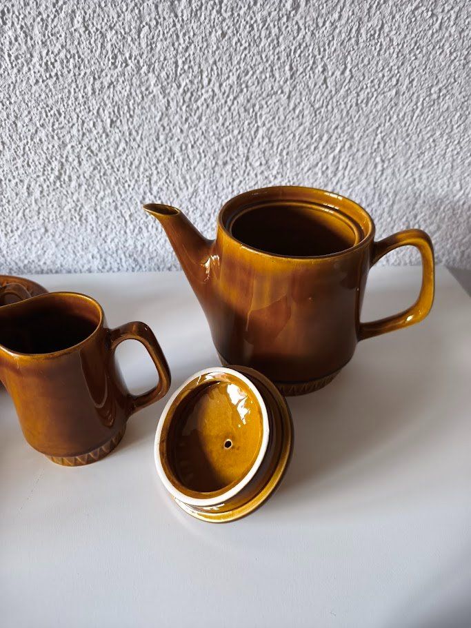Geschirrsets: Mid Century Kaffeeservice Tee Set Kera Vitral Czechoslovakia – Gebraucht aus Toffen von Immo-Erben 8