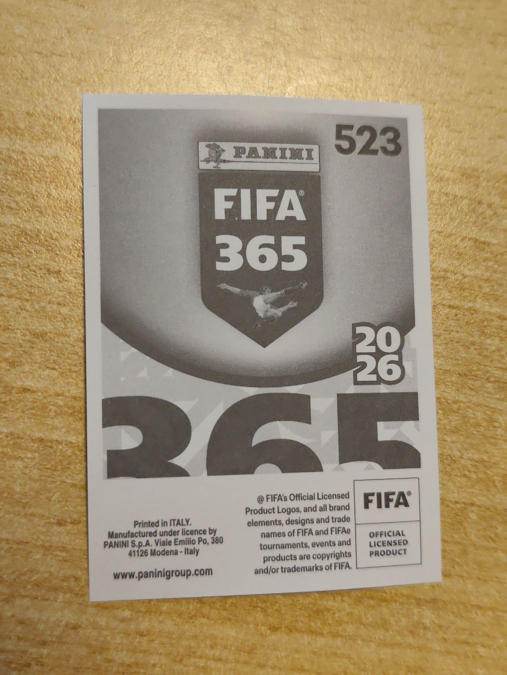 Panini Carte collezionabili: Panini FIFA 365 2026 Gold Parallel, Bellingham – Nuovo e nell'imballaggio originale da Bévilard venduto da bill88 1