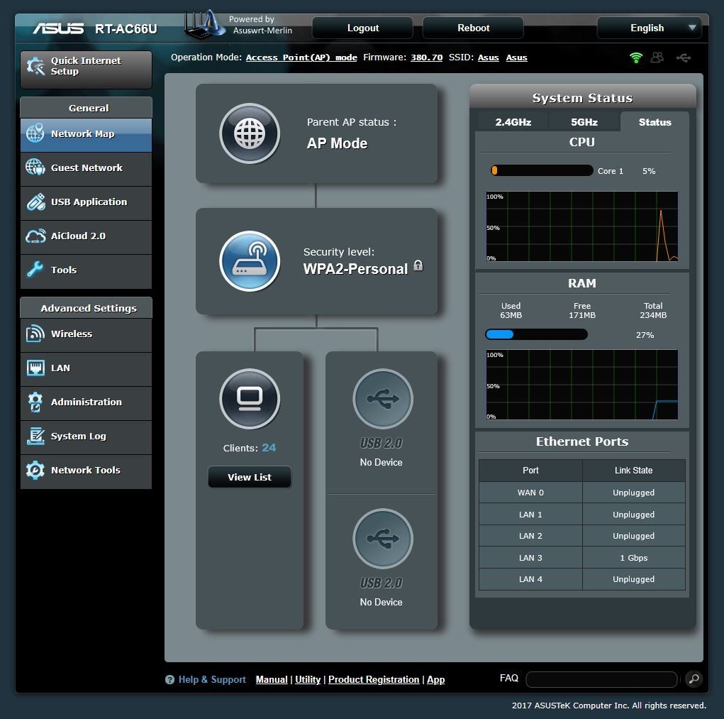 Asus Modem & Router: Asus RT-AC66u, WiFi Router – Usato da Wolfhausen venduto da Dragons01 2