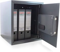 BITUXX Elektronischer Wandtresor Grau