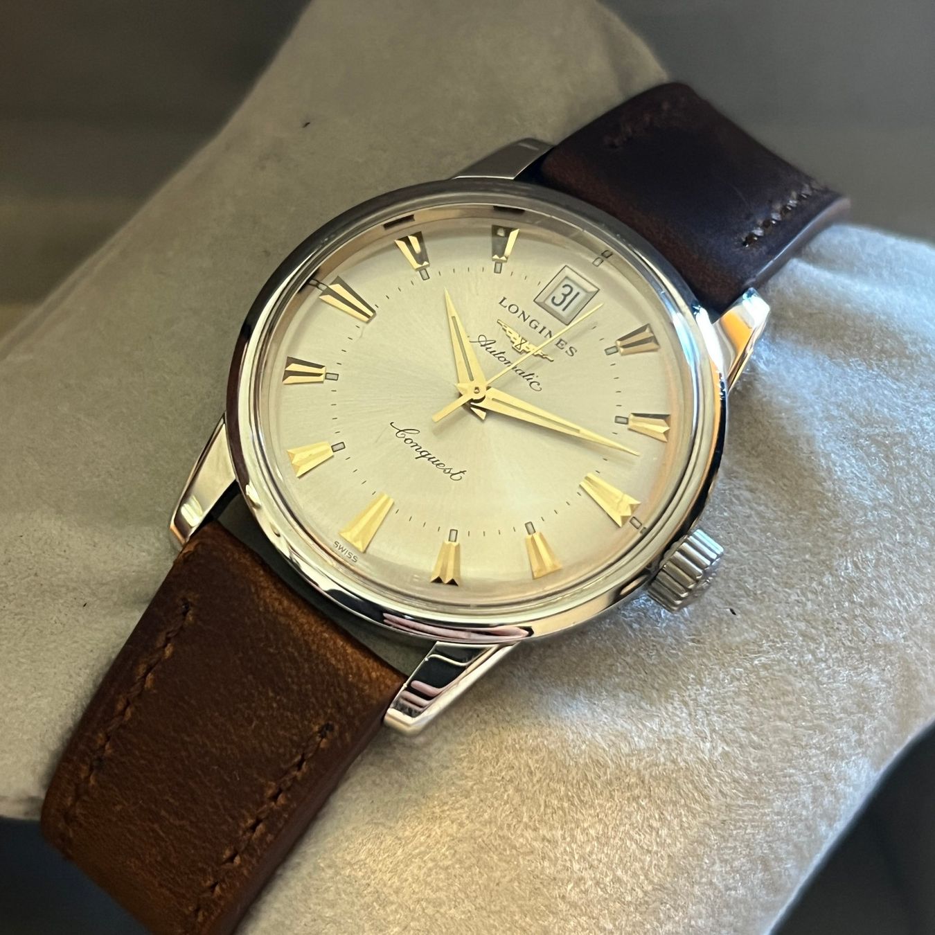 Longines Uhren: Longines Conquest Heritage Automatic Date Full Set L1.611.4 – Gebraucht aus Carouge GE von Watchaser 8