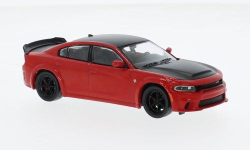 Dodge Modellini d'auto: Dodge Charger SRT Hellcat seit 2021 rot  / schwarz      1:43 – Nuovo e nell'imballaggio originale da Gerlafingen venduto da espero88 2