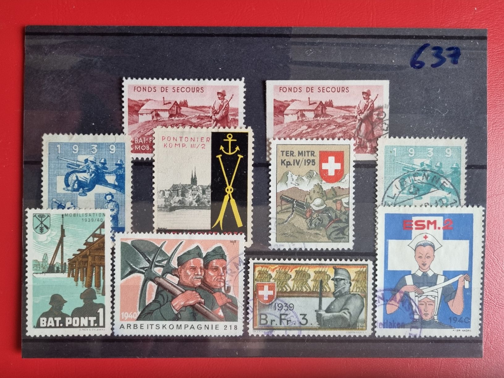 Alle Briefmarken: SAMMLUNG: SOLDATENMARKEN - GESTEMPELT  – Gebraucht aus Heimenschwand von rog_p7h9 6