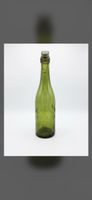 Antike grüne Glasflasche „Giuseppe Galli – Chiasso“ mit Büge