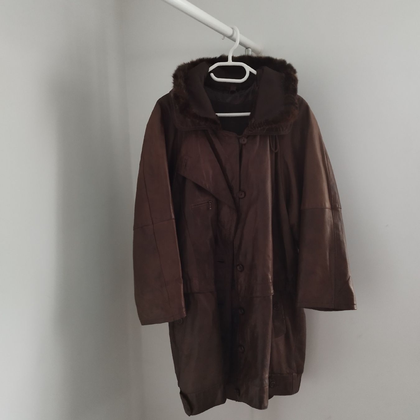 Mäntel: Ledermantel, echtes Leder, braun, Gr. 42 – Gebraucht aus lommis von inf_thv8 1