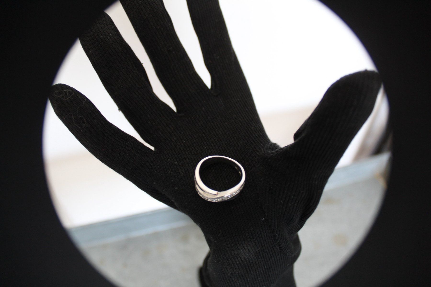 Anelli: Ring mit Strasssteine 925 gepunzt , Gr.58-18.5 – Usato da Locarno venduto da madame-tus-sauds 4