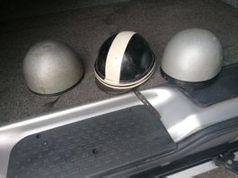 3 casques Helm collector antik motosacoche Condor BSA Norton