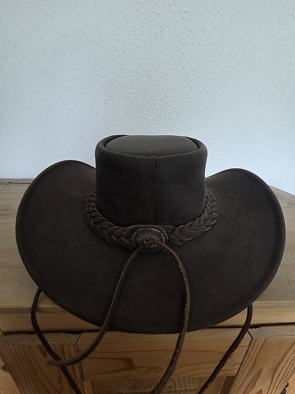 Copricapi, berretti & cappellini: Cowboy-Hut (Leder, Grösse S) – Usato da Herisau venduto da lia17 2