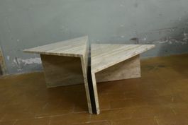 Designer Couchtisch Up&Up Travertin