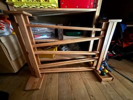 Holz Murmelbahn mit Kugeln guter Zustand