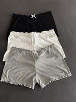 3er Pack Damen Pantys schwarz weiss grau Grösse S neu