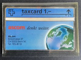 Tax Card PTT "Ascom denkt weiter" ungebraucht