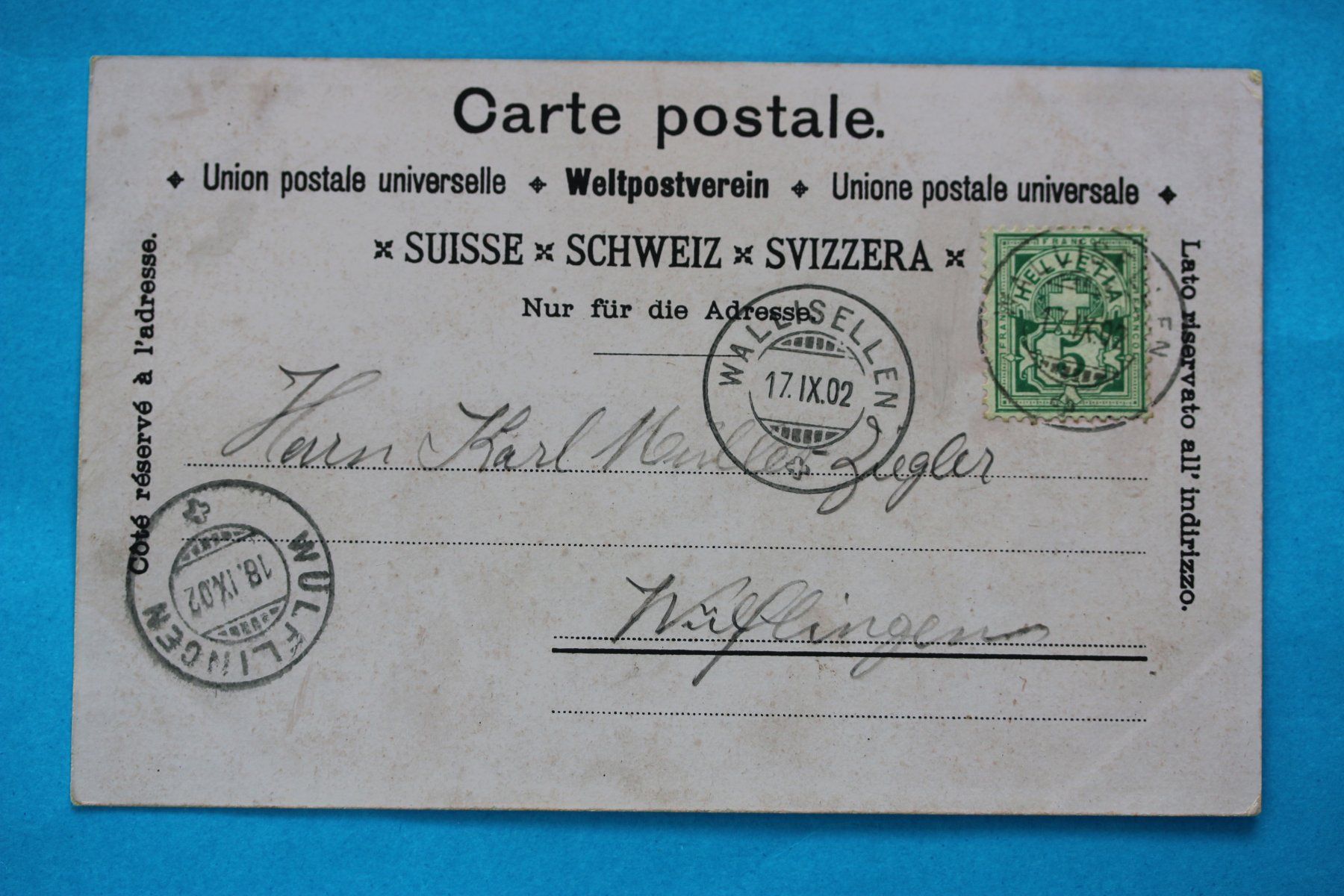 Ansichtskarten: WALLISELLEN LITHO AK – Gebraucht aus Lotzwil von pirolh 1