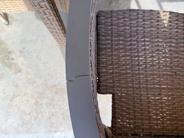 Set di tavolo e panche: Gartentisch mit Stühlen Set, Polyrattan, 6 Stühle – Usato da Herbetswil venduto da DEJA-VU20 4