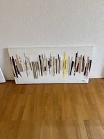 Abstraktes Gemälde, Leinwandbild, Wanddeko, Kunstwerk