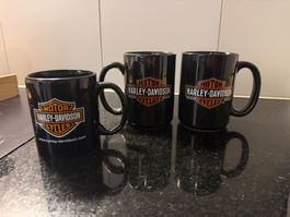 3x Harley Davidson Tasse - Konvolut