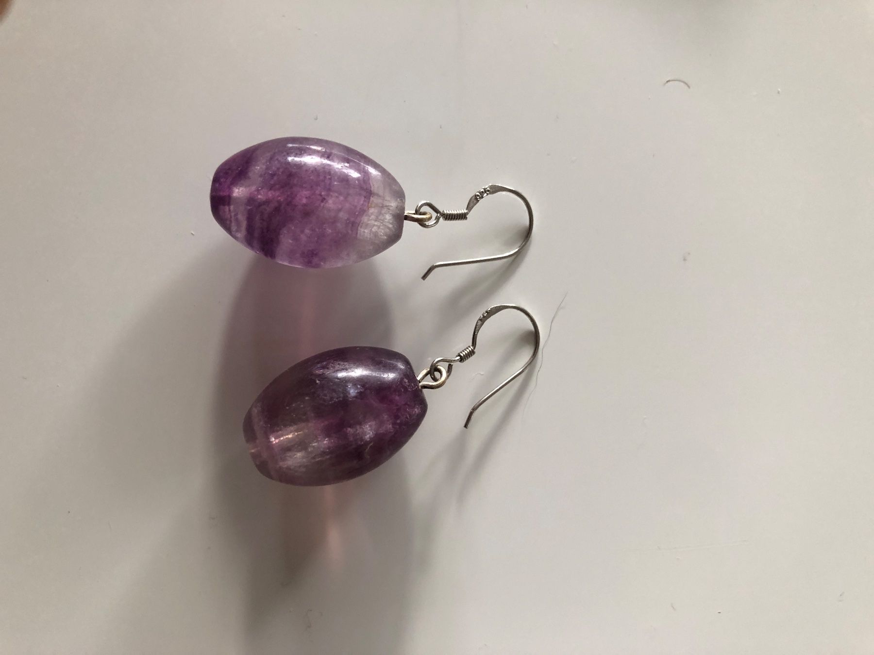 Orecchini pendenti & Orecchini a lobo: Amethyst Ohrringe Sterling Silber mit echte Steine – Usato da Läufelfingen venduto da Original100