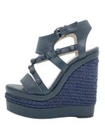 Balenciaga Giant Arena Wedge Sandale mit Absatz EU 35 Blau