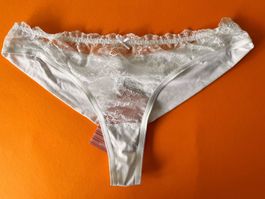 Spitzen-Slip, MyCLOSET (Migros), Grösse 44, Farbe Weiss