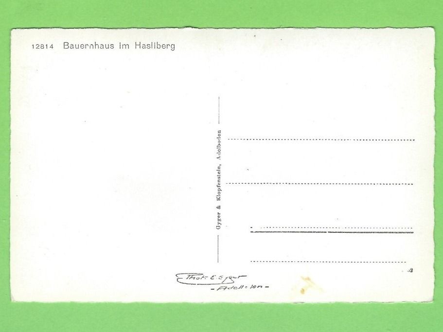 Cartoline postali: Bauernhaus im Hasliberg – Nuovo (secondo la descrizione) da Zürich venduto da t24_de 1