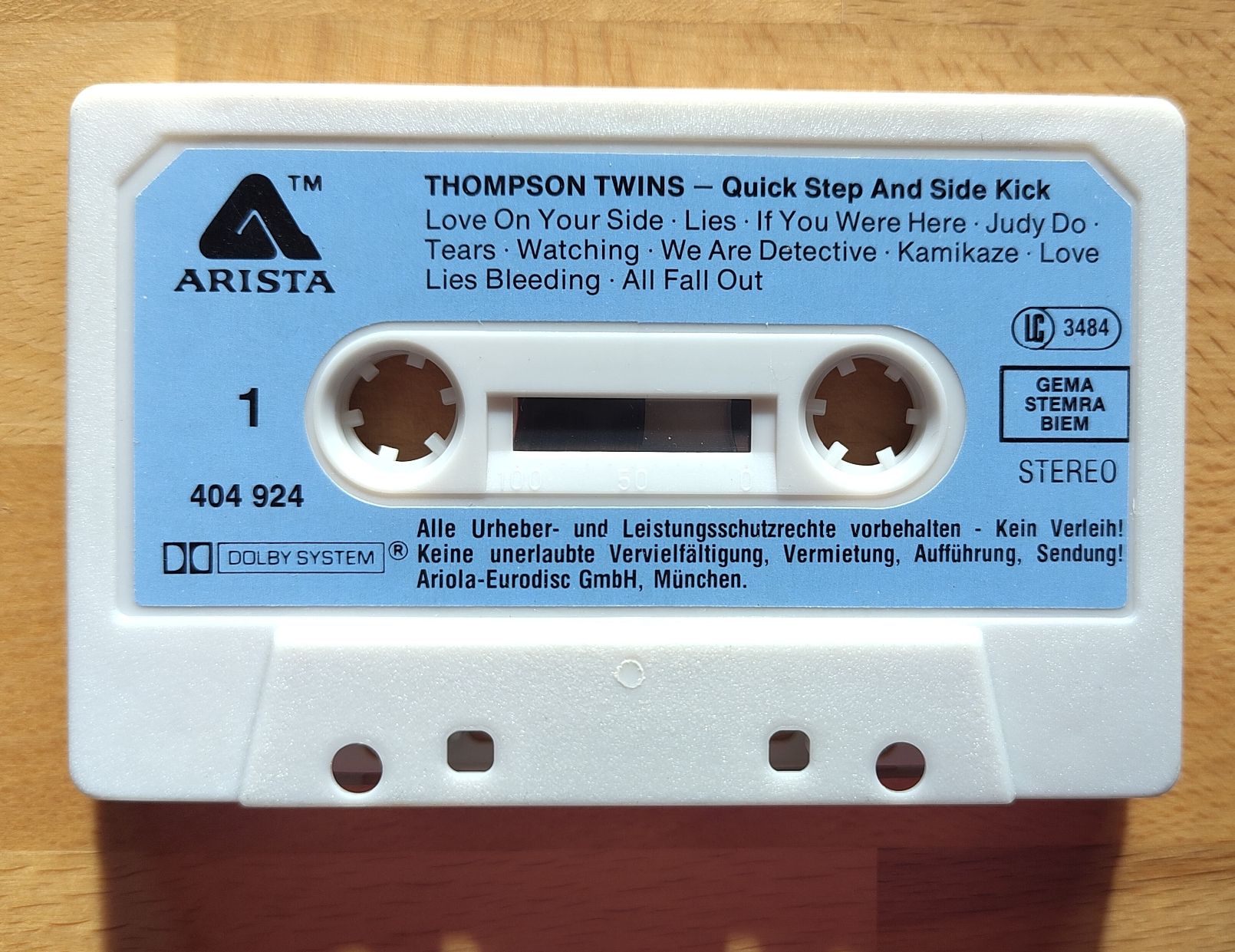 Musicassette: Thompson Twins - Quick Step & Side Kick Kasette Spec.Edition – Usato da Bonaduz venduto da Gluehwuermchen44 2