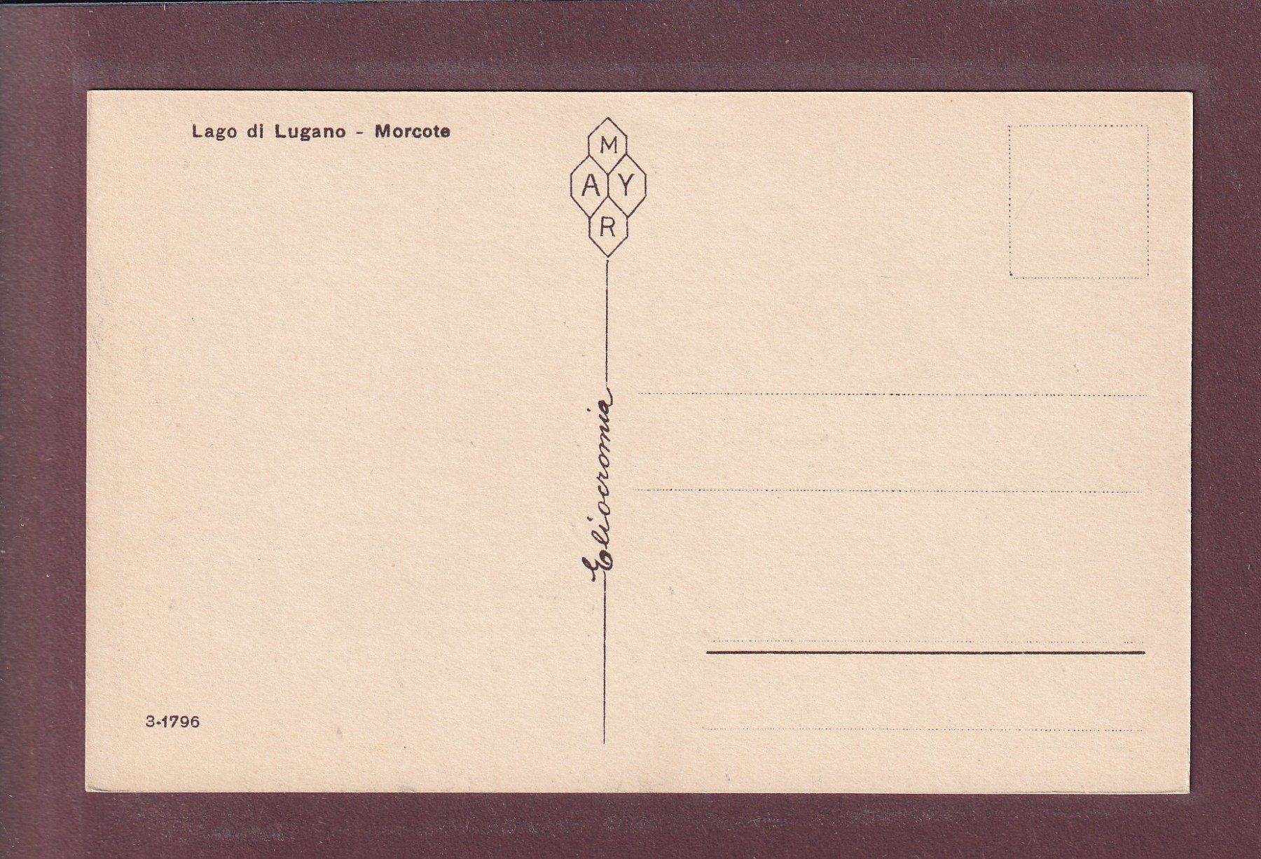 Cartoline postali: MORCOTE – Usato da Pully venduto da nicecards 1