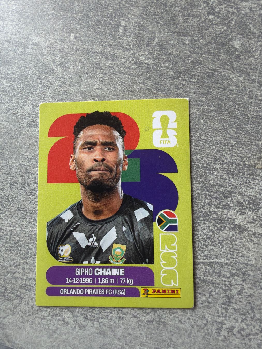 Panini Sammelbilder & Trading cards: Fussball SIPHO CHAINE RSA3 – Gebraucht aus Pfeffingen von Fantasy1971