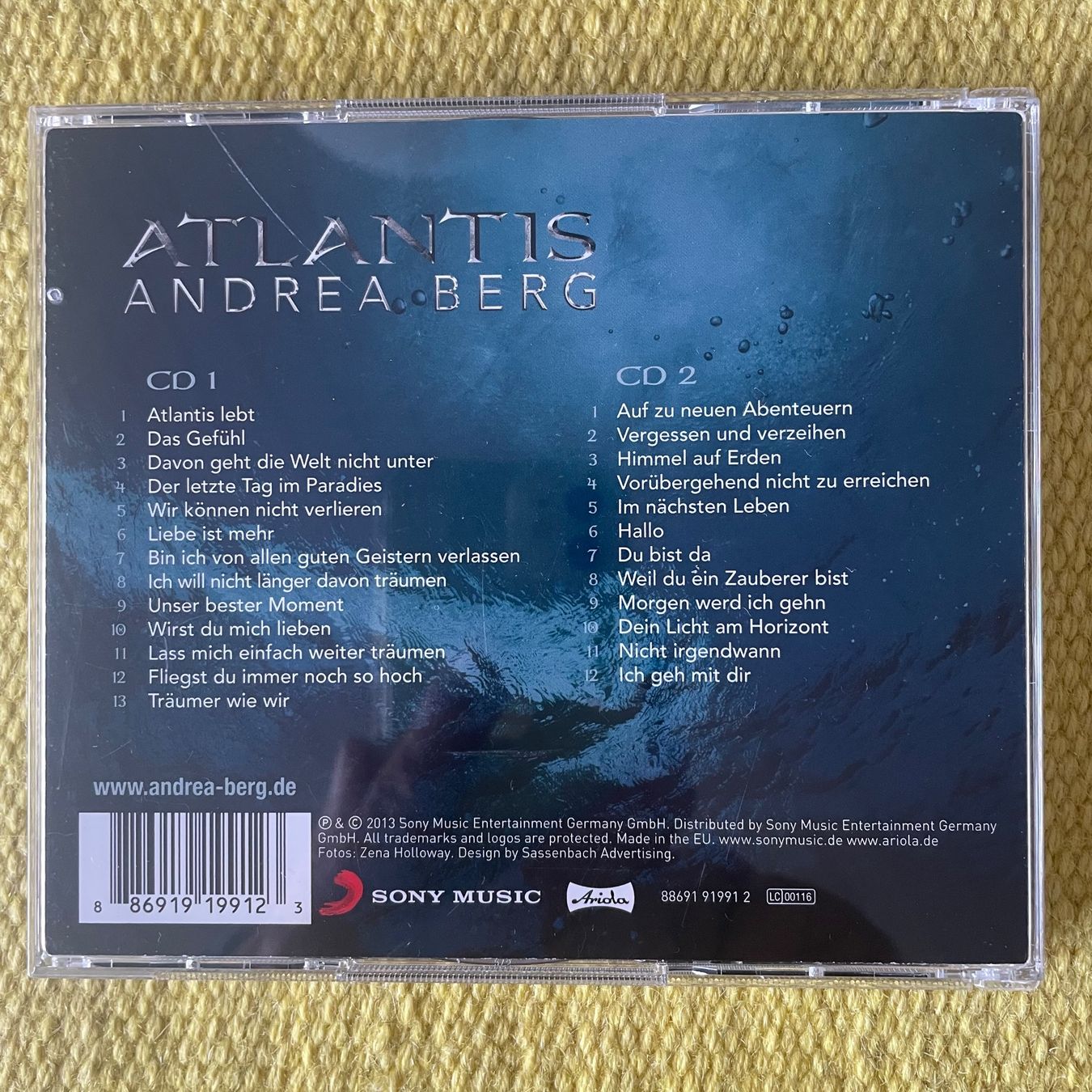 CD: ANDREA BERG-2CD ATLANTIS – Usato da Rorschacherberg venduto da CD-Roli 1