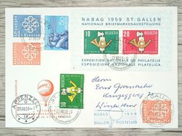 TR15 Enveloppe + Timbre Suisse 1959