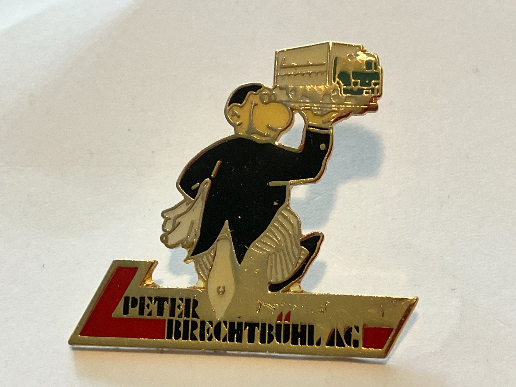 Plaketten & Abzeichen: 1 Pin Peter Brechtbühl AG – Gebraucht aus Basel von djwwpp