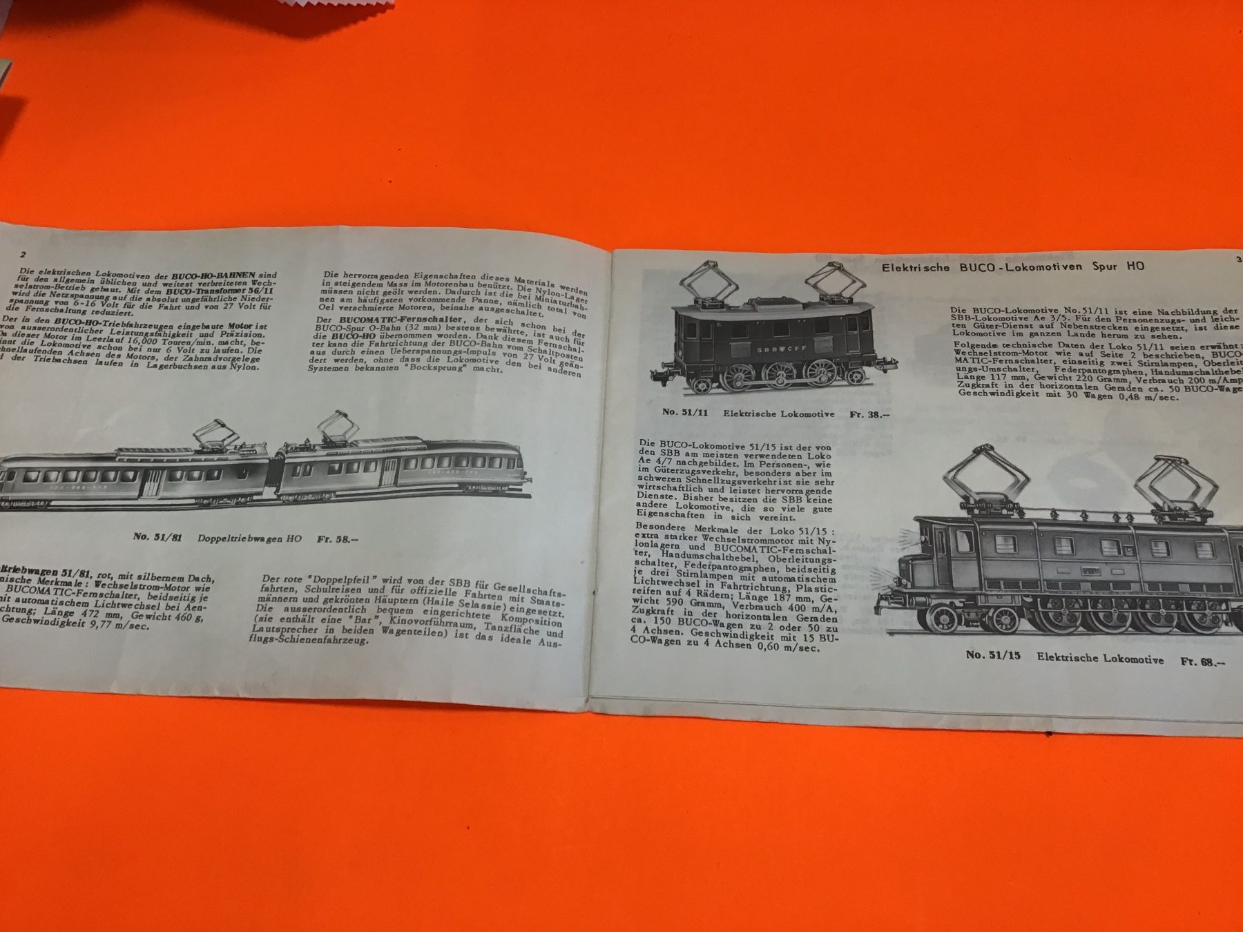 Buco Modelleisenbahnen: BUCO-HO Katalog 1955/56 16mm – Gebraucht aus Männedorf von Modelle-aller-Art 1