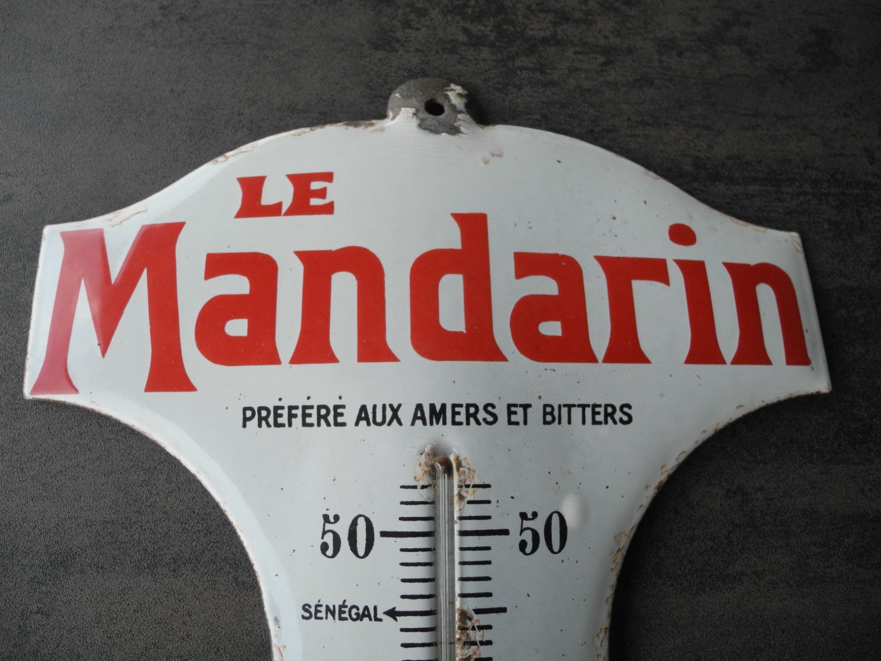 Insegne: ANTIKES EMAILTHERMOMETER – Usato da Reinach AG venduto da Huckleberrysix 6