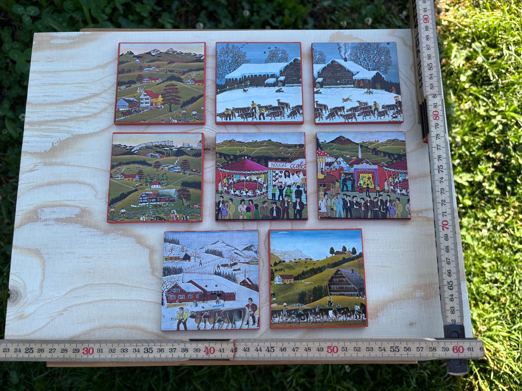 Campanacci mucche: 8 schöne Appenzeller Untersetzer – Usato da Feldbach venduto da Olive1 9