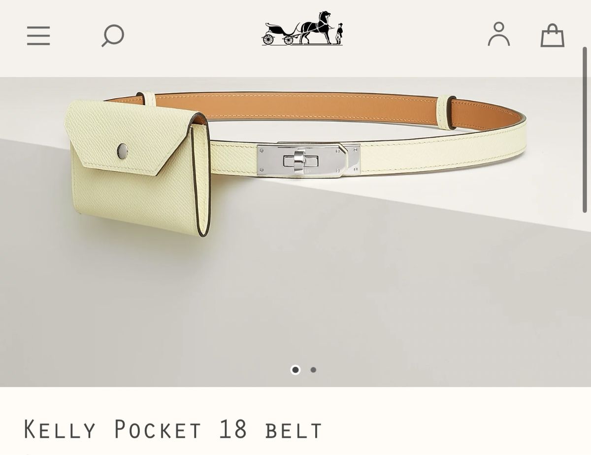 Hermès Cinture: New Hermes Kelly Pocket Belt – Nuovo e nell'imballaggio originale da Nyon venduto da My_wardrobe 2
